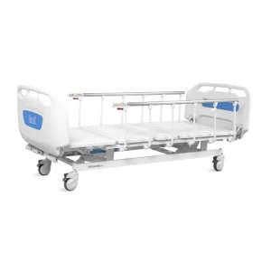 Cama manual de 3 funciones de aluminio