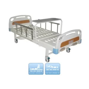 Cama manual de 2 funciones con mesa mayo