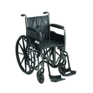 Silla de rueda modelo silver sport de 20" con espaldar fijo