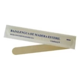 Baja lengua adulta estéril de madera