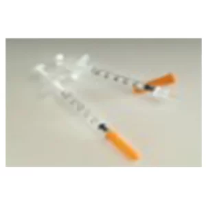 Jeringa 1 ml insulina pico naranja