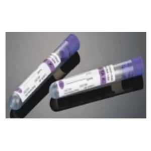Tubos Vacutainer de plástico de 12 x 75  con EDTA - tapa violeta 2 ml